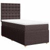 Sommier à lattes de lit avec matelas Marron foncé 90x190 cm 