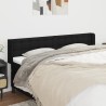 Tête de lit avec oreilles Noir 183x16x78/88 cm Tissu 