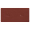Panneaux muraux 12pcs Rouge bordeaux 30x15 cm Similicuir 0,54m² 