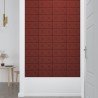 Panneaux muraux 12pcs Rouge bordeaux 30x15 cm Similicuir 0,54m² 