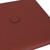 Panneaux muraux 12pcs Rouge bordeaux 30x15 cm Similicuir 0,54m² 