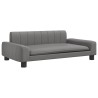 Lit pour chien gris 90x53x30 cm similicuir 