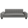 Lit pour chien gris 90x53x30 cm similicuir 