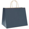 Sacs en papier 250 pcs avec poignées bleu 32x22x24 cm 
