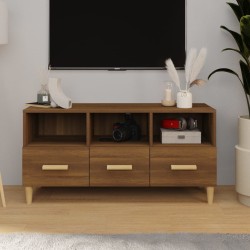 Meuble TV Chêne marron 102x36x50 cm Bois d'ingénierie 