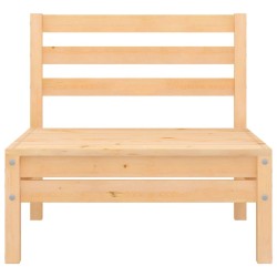 Canapés centraux de jardin 2 pcs Bois de pin massif 