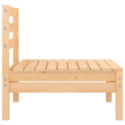 Canapés centraux de jardin 2 pcs Bois de pin massif 