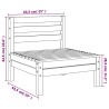 Canapés centraux de jardin 2 pcs Bois de pin massif 