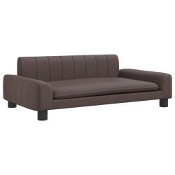 Canapé pour enfants marron 90x53x30 cm similicuir 