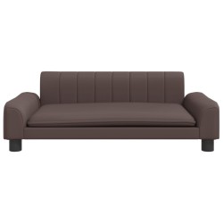 Canapé pour enfants marron 90x53x30 cm similicuir 