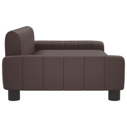 Canapé pour enfants marron 90x53x30 cm similicuir 