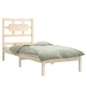 Cadre de lit sans matelas 75x190 cm bois massif 