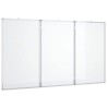 Tableau blanc magnétique pliable 180x100x1,7 cm aluminium 