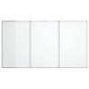 Tableau blanc magnétique pliable 180x100x1,7 cm aluminium 