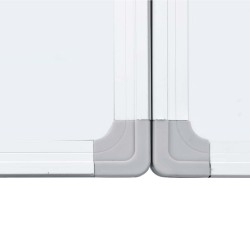 Tableau blanc magnétique pliable 180x100x1,7 cm aluminium 