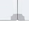 Tableau blanc magnétique pliable 180x100x1,7 cm aluminium 