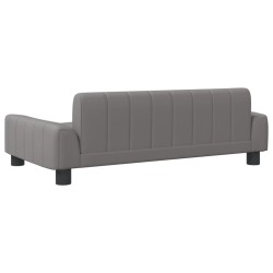 Canapé pour enfants gris 90x53x30 cm similicuir 