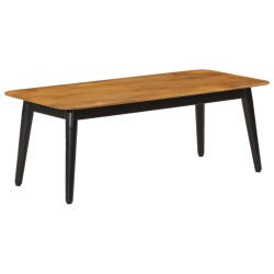Table basse 110x50x40 cm bois massif de manguier et fer 
