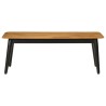 Table basse 110x50x40 cm bois massif de manguier et fer 