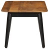 Table basse 110x50x40 cm bois massif de manguier et fer 