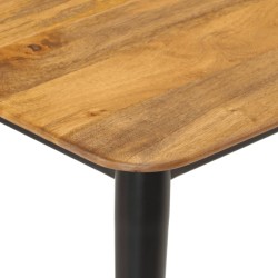 Table basse 110x50x40 cm bois massif de manguier et fer 