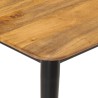 Table basse 110x50x40 cm bois massif de manguier et fer 