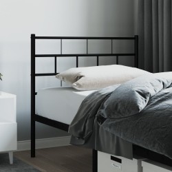 Tête de lit métal noir 107 cm 