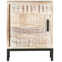 Table de chevet 40 x 30 x 50 cm Bois d'acacia massif 