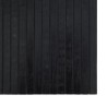 Tapis rectangulaire noir 70x100 cm bambou 