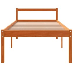Lit pour personne âgée sans matelas 75x190 cm bois pin massif 