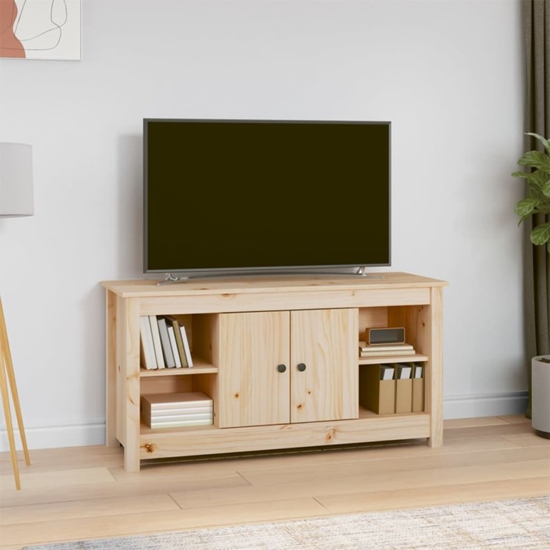Meuble TV 103x36,5x52 cm Bois de pin massif Meuble TV 103x36,5x52 cm Bois de pin massif