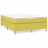 Cadre de lit sans matelas vert 140x200 cm tissu 