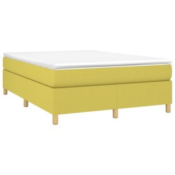 Cadre de lit sans matelas vert 140x200 cm tissu 