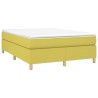Cadre de lit sans matelas vert 140x200 cm tissu 