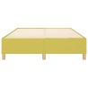 Cadre de lit sans matelas vert 140x200 cm tissu 