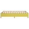 Cadre de lit sans matelas vert 140x200 cm tissu 