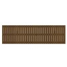 Tête de lit murale Marron miel 204x3x60 cm Bois massif de pin 