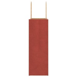 Sacs en papier 50 pcs avec poignées rouge 21x11x31 cm 
