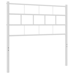 Tête de lit métal blanc 100 cm 