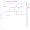 Tête de lit métal blanc 100 cm 