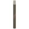 Pieds de table à manger en forme de U, 2 pièces, acier naturel, 100 x (72-73) cm 