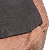 Lit pour chiens avec coussin Cuir artificiel PU Taille S Beige 