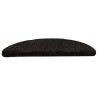 Tapis autoadhésifs de marches 10pcs Marron 56x17x3cm Aiguilleté 