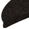 Tapis autoadhésifs de marches 10pcs Marron 56x17x3cm Aiguilleté 
