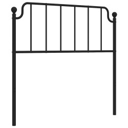 Tête de lit métal noir 100 cm 