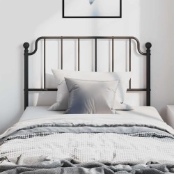 Tête de lit métal noir 100 cm 