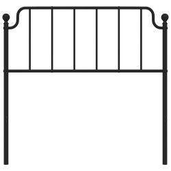 Tête de lit métal noir 100 cm 