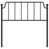 Tête de lit métal noir 100 cm 