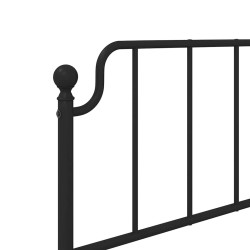 Tête de lit métal noir 100 cm 