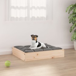 Lit pour chien 51,5x44x9 cm Bois de pin solide 